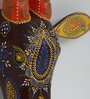 Blue Handcrafted Cow Sclupture Mango Wood Wall Mask