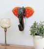 Blue Handcrafted Elephant Sclupture Mango Wood Wall Mask