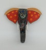 Blue Handcrafted Elephant Sclupture Mango Wood Wall Mask