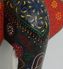 Blue Handcrafted Elephant Sclupture Mango Wood Wall Mask