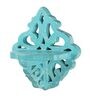 Blue Handcrafted Solid Wood Traditional Wall Shelf