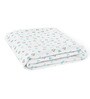 Blue Hearts & Bows 48 x 24 in Organic Cotton Fitted Crib Sheet, Set of 2