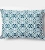 Blue Ikat 210 TC Cotton Pillow Covers Set of 2