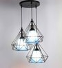 Pheonix Blue Iron Cluster Hanging Light