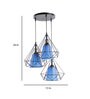 Pheonix Blue Iron Cluster Hanging Light