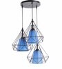 Pheonix Blue Iron Cluster Hanging Light