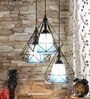 Pheonix Blue Iron Cluster Hanging Light