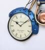 Blue Wrought Iron Novelty Wall Clock