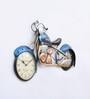 Blue Wrought Iron Novelty Wall Clock