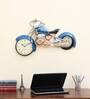 Blue Wrought Iron Novelty Wall Clock