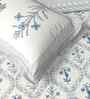 Blue Jaipuri Blockprint 250 TC Pure Cotton King Sized Double Bedsheet with 2 Pillow Covers