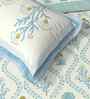 Blue Jaipuri Blockprint 250 TC Pure Cotton King Sized Double Bedsheet with 2 Pillow Covers