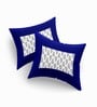 Blue Traditional 120 TC Cotton Queen Sized Bedsheet with 2 Pillow Cover