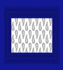 Blue Traditional 120 TC Cotton Queen Sized Bedsheet with 2 Pillow Cover
