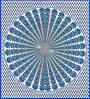 Blue Traditional 120 TC Cotton Queen Sized Bedsheet with 2 Pillow Cover