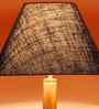 Blue Jute Wooden Floor Lamp