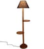 Blue Jute Wooden Floor Lamp