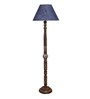 Blue Jute Wooden Floor Lamp