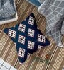 Blue Jute Abstract 16x16 inches Cushion Covers (Pack of 5)