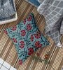 Blue Jute Abstract 16x16 inches Cushion Covers (Pack of 5)