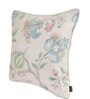 Blue Floral Jute 16 x 16 Inches Cushion Covers (Set of 2)