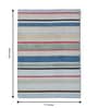 Blue Jute Geometric 6 x 9 Feet Hand Woven Carpet