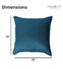 Blue Solid Jute 18 x 18 Inches Cushion Covers (Set of 5)