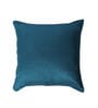 Blue Solid Jute 20 x 20 Inches Cushion Covers (Set of 5)