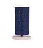 Blue Jute table lamp with White wood base -15