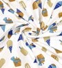 Blue Kids 144 TC Character Kids Single Bedsheet With 1 Pillow Cover