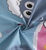 Blue Shaun The Sheep 300 TC Cotton Double Size Bedsheet With 2 Pillow Covers