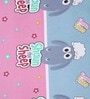 Blue Shaun The Sheep 300 TC Cotton Double Size Bedsheet With 2 Pillow Covers