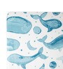 Blue Kids Abstract Cotton Satin Crib Bedsheet