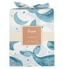 Blue Kids Abstract Cotton Satin Crib Bedsheet