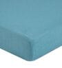 Blue Kids Solid Muslin Crib Bedsheet