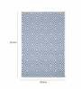 Blue Cotton Machine Made 2 X 3 Feet Dhurrie