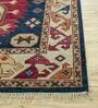 Blue Kilim Wool 8 ft x 10 ft Hand Knotted Carpet