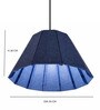 Blue Lagoon Basket   Luxury Acoustic Pendant Light (50cm   x 35cm H)