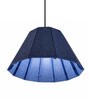 Blue Lagoon Basket   Luxury Acoustic Pendant Light (50cm   x 35cm H)