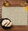 Blue Leaf   Multicolor (18 x 12) Cotton Canvas (Set of 6) Table Placemat