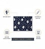 Blue Floral Microfiber 24X16 Inches Anti-Skid Door Mat
