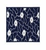 Blue Floral Microfiber 24X16 Inches Anti-Skid Door Mat