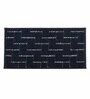 Blue Geometric Microfiber 24X16 Inches Anti-Skid Door Mat