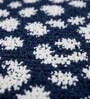 Blue Floral Microfiber 24X16 Inches Anti-Skid Door Mat