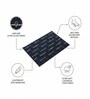 Blue Geometric Microfiber 24X16 Inches Anti-Skid Door Mat