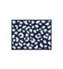 Blue Floral Microfiber 24X16 Inches Anti-Skid Door Mat