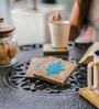 Blue Mango Wood (Set of 4) Resin Coasters