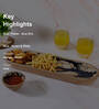 Blue Mango wood 12 Inch Oval Appetizer Platters