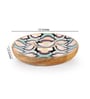 Blue Mango wood 12 Inch Round Appetizer Platters