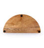 Blue Mango wood 12 Inch Semicircle  Appetizer Platters